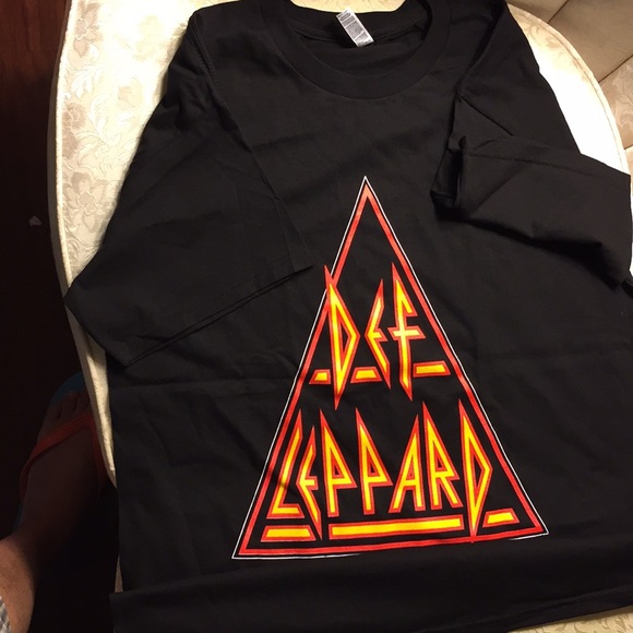 DEF Leppard t shirt black 100% cotton heavy - Picture 2 of 4